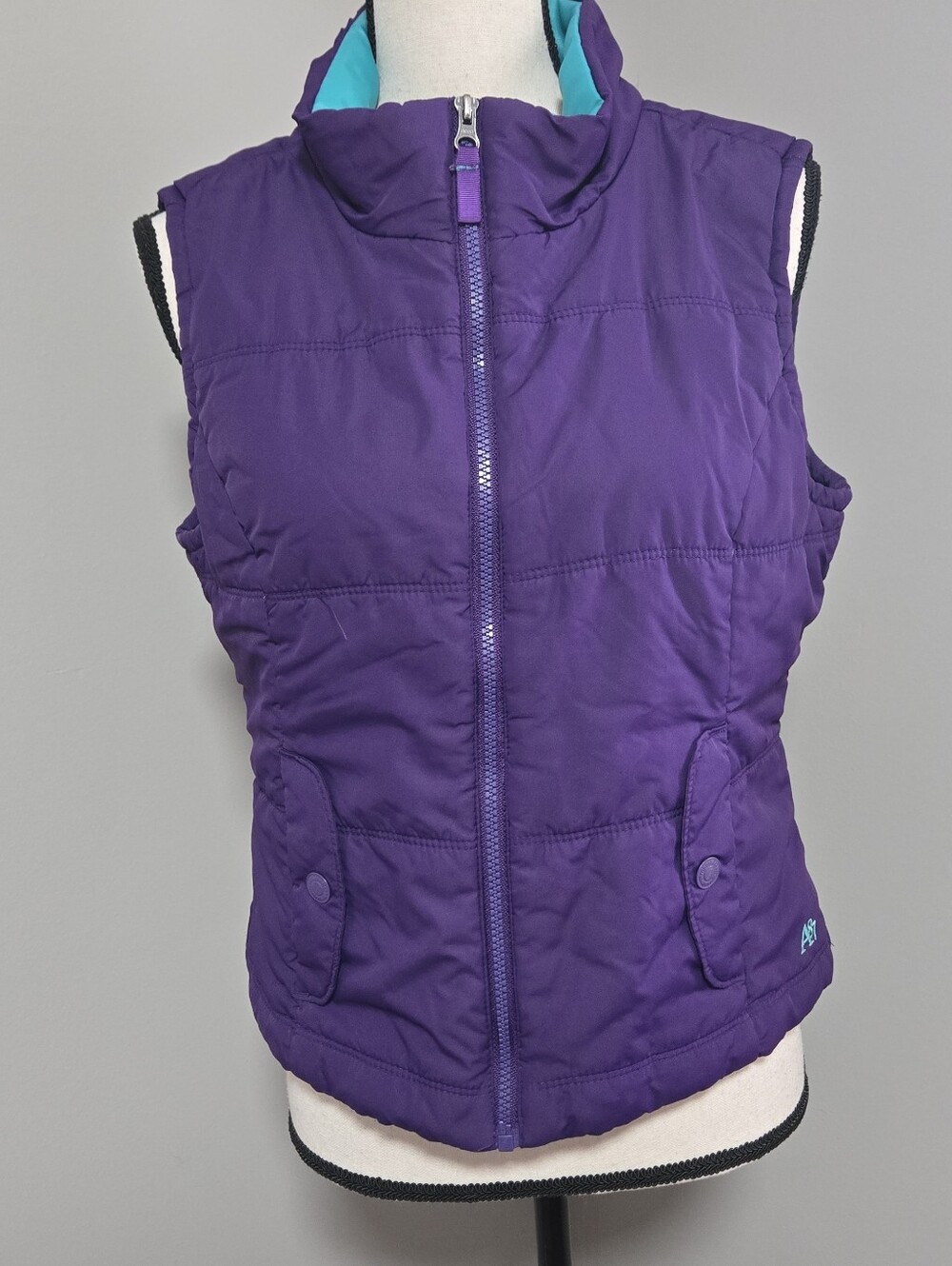 Aeropostale Y2k Purple Teal Puffer Jacket Large